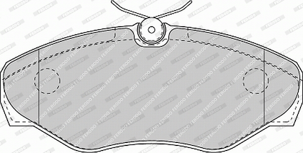 Klocki hamulcowe - komplet, PREMIER ECO FRICTION FVR1515 FERODO