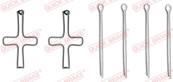 Zestaw akcesoriów, klocki hamulcowe 109-1099 Quick Brake ApS