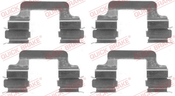 Zestaw akcesoriów, klocki hamulcowe 109-1610 Quick Brake ApS