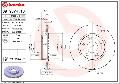 Tarcza hamulcowa, COATED DISC LINE09.9574.11, BREMBO w ofercie sklepu e-autoparts.pl 