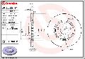 Tarcza hamulcowa, COATED DISC LINE09.D628.11, BREMBO w ofercie sklepu e-autoparts.pl 
