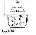 Termostat układu chłodzenia3470.89D50, WAHLER w ofercie sklepu e-autoparts.pl 