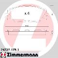 Klocki hamulcowe - komplet24337.175.1, ZIMMERMANN w ofercie sklepu e-autoparts.pl 