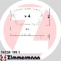 Klocki hamulcowe - komplet24338.155.1, ZIMMERMANN w ofercie sklepu e-autoparts.pl 