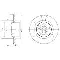 Tarcza hamulcowaBG3036, DELPHI w ofercie sklepu e-autoparts.pl 